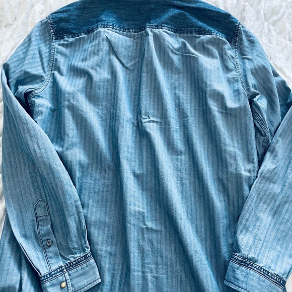 Men’s Diesel lightly distressed denim-look shirt size XL - Picture 4 of 9